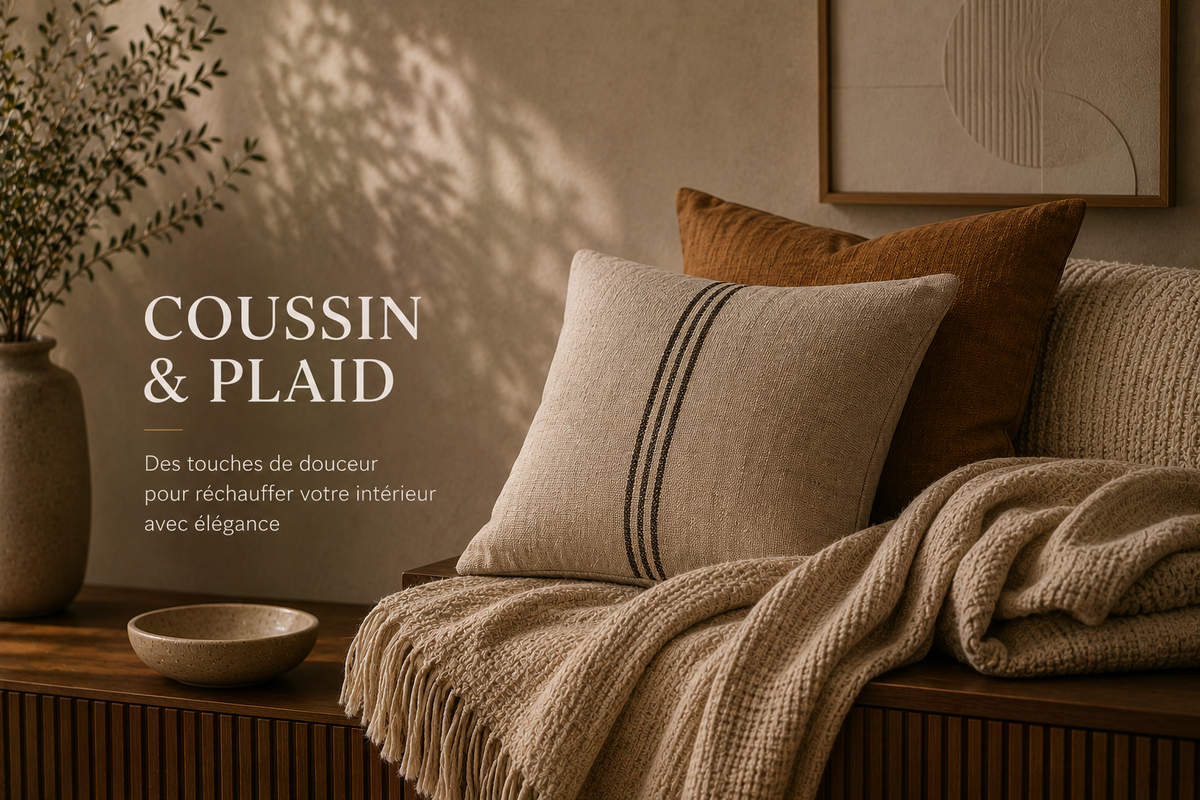 Coussin et plaid