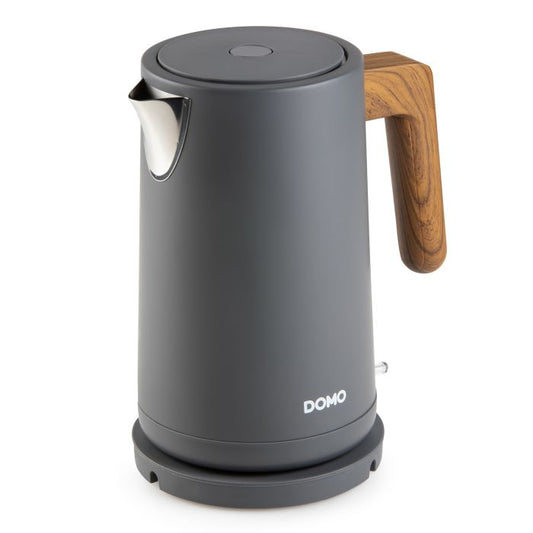 Bouilloire Gris/Bois Domo