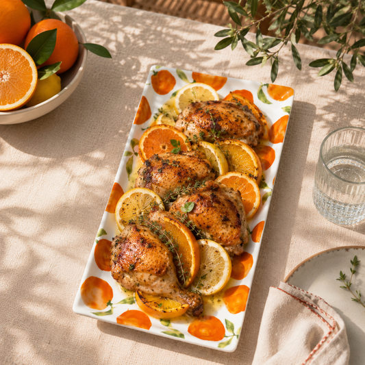 Plat cake mini orange
