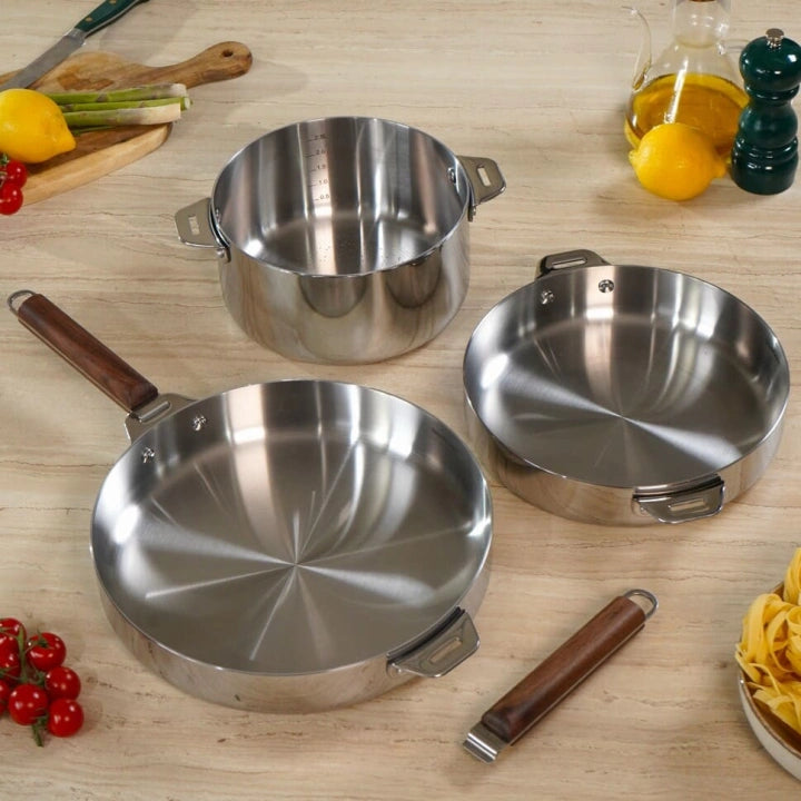Batterie trio inox