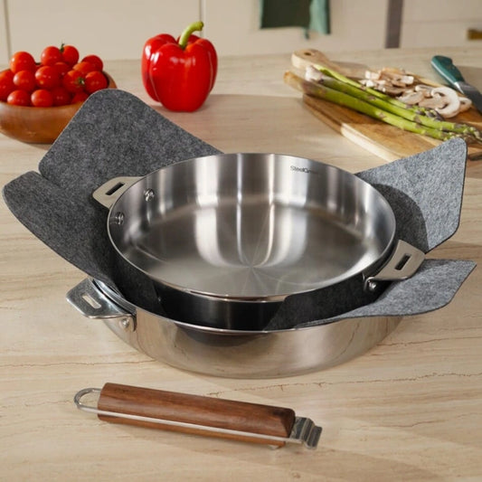 Duo poêles inox